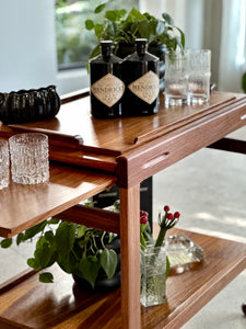 Kiaat Trolley with Double Extension & Tray
