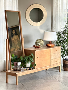 Cheval-Style Dressing Chest & Tall Mirror