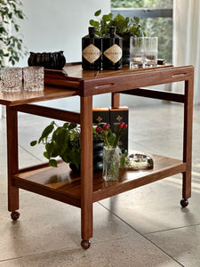 Kiaat Trolley with Double Extension & Tray