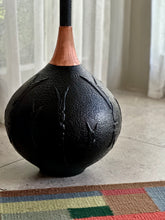 Load image into Gallery viewer, Retro Ceramic and Copper Floor Lamp
