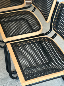 Set of 10 Cesca-Style Dining Chairs