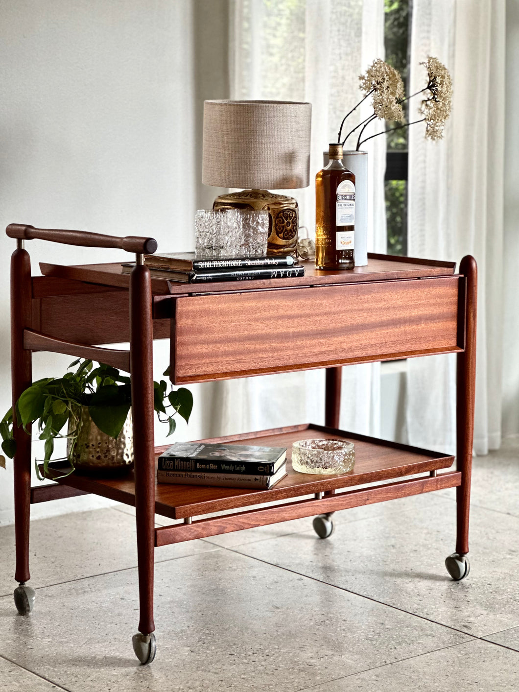 Extendable Mid-Century Drinks trolley