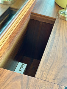 Walnut Dressing Table with Stool