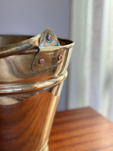 Vintage Brass  Bucket/Planter