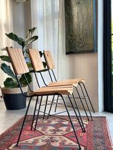 Load image into Gallery viewer, Side Chair in Steel &amp; Pine
