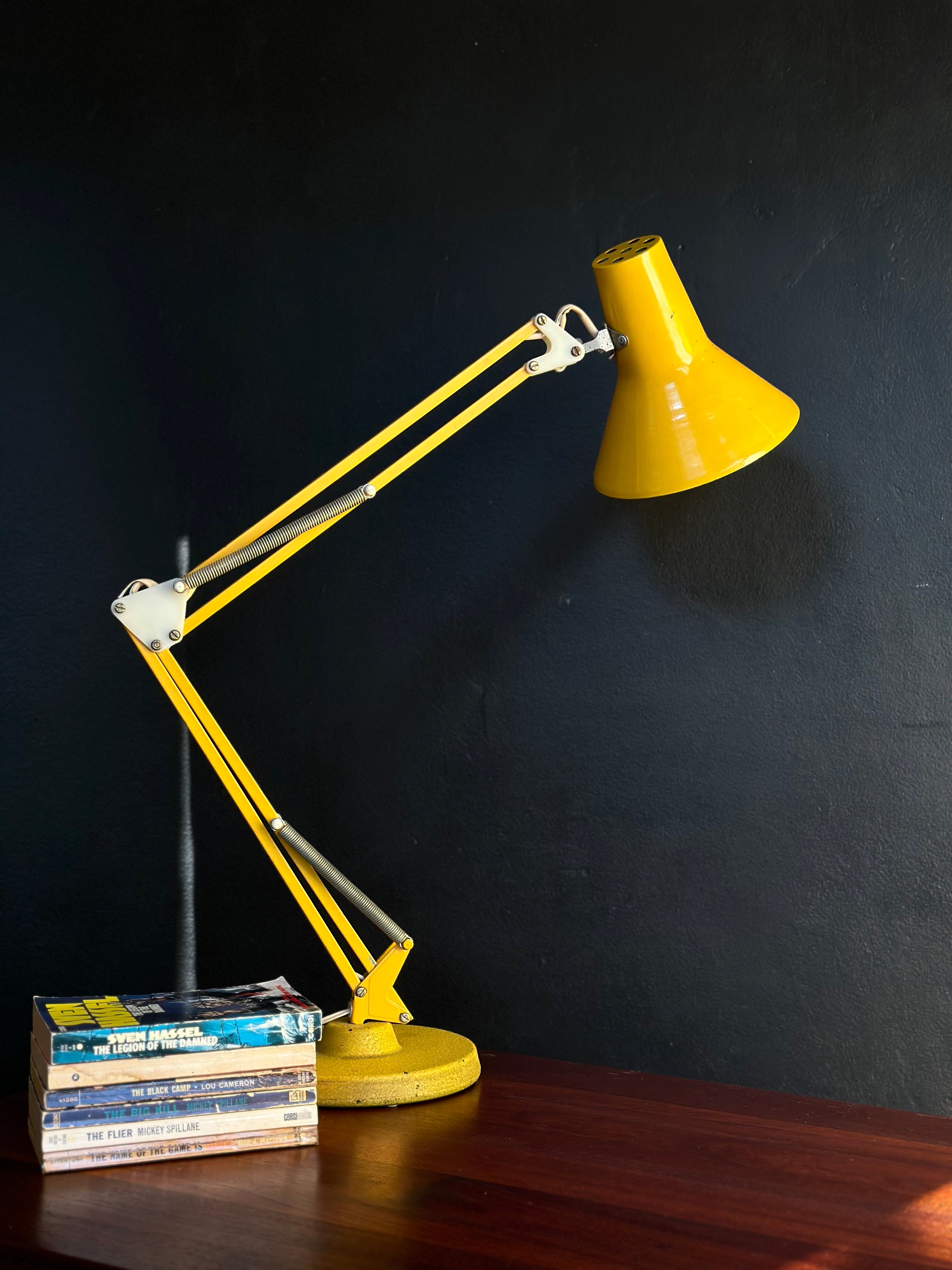 anglepoise ochre floor lamp next