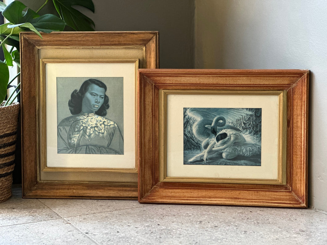 A Pair of Vintage Framed Tretchikoff Prints