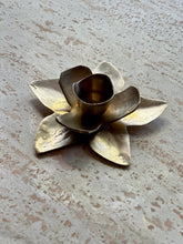 Load image into Gallery viewer, Set of 4 Brass Candle Holders
