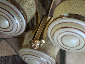 Art Deco Brass Lamp Pendant