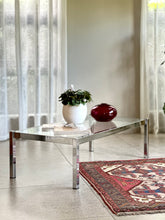 Load image into Gallery viewer, Classic Chrome &amp; Glass Coffee Table
