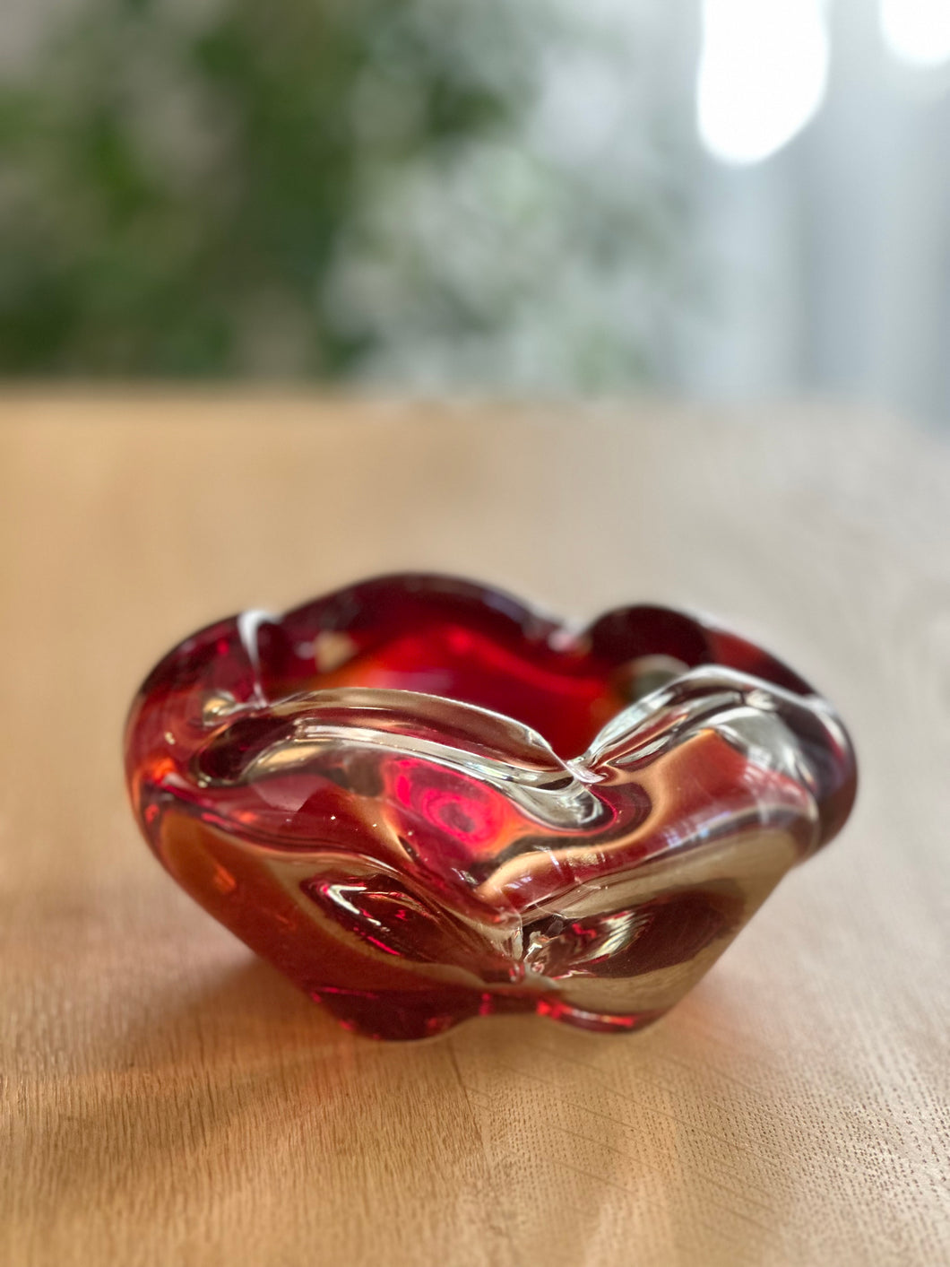 Red Murano Glass Ashtray | Catchall