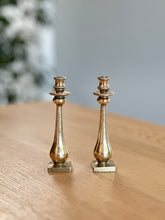 Load image into Gallery viewer, Pair of Miniature Brass Candle Holders
