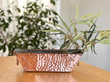 Load image into Gallery viewer, Hammered Red Brass Windowsill Planter
