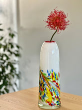 Load image into Gallery viewer, Tall Italian Confetti Art Glass Vase
