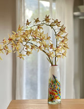 Load image into Gallery viewer, Tall Italian Confetti Art Glass Vase
