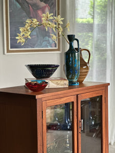 Teak Two-Door Display Cabinet
