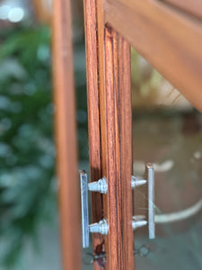 Teak Two-Door Display Cabinet