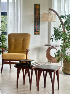 A Pair Of Wishbone Side Tables