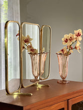 Load image into Gallery viewer, Brass Freestanding Dresser Mirror
