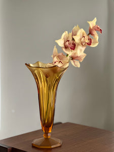 Vase - Amber Glass