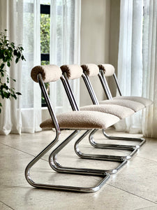 Retro Chrome Dining Chairs