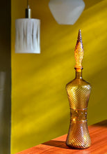 Load image into Gallery viewer, Vintage Amber Genie Bottle
