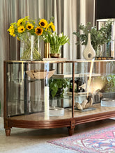 Load image into Gallery viewer, Vintage Haberdashery/Shop Counter - Brass Framed &amp; Glass
