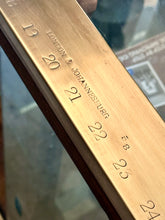 Load image into Gallery viewer, Vintage Haberdashery/Shop Counter - Brass Framed &amp; Glass
