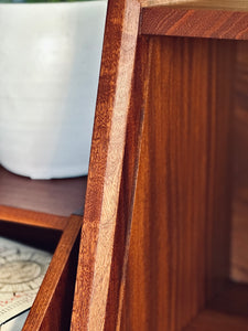 King-Size Headboard with Attached Pedestals
