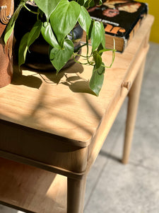 Mid-Century Beechwood Side or Lamp Table