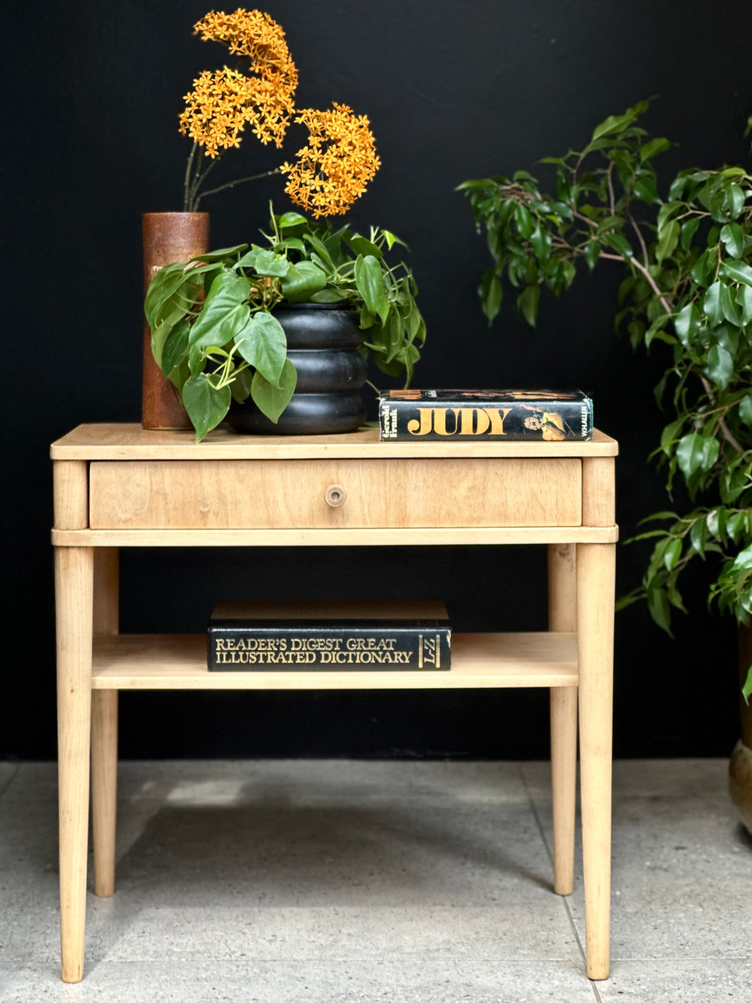 Mid-Century Beechwood Side or Lamp Table