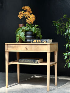 Mid-Century Beechwood Side or Lamp Table