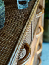 Load image into Gallery viewer, Vintage Cane Chest of Drawers
