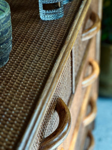 Vintage Cane Chest of Drawers