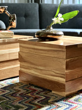 Load image into Gallery viewer, Pair of Square Side Tables | Pedestals | Coffee Table
