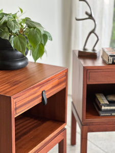 A Pair of Greaves & Thomas Bedside Pedestals