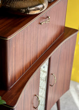 Load image into Gallery viewer, Retro Cocktail | Drinks Cabinet with Pull-out Serving &amp; Storage
