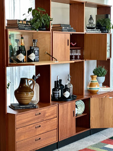 Modular Wall Unit with Three Bays