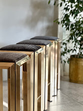 Load image into Gallery viewer, Set of Four Solid Brass Stools
