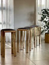 Load image into Gallery viewer, Set of Four Solid Brass Stools
