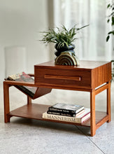Load image into Gallery viewer, Pair of Pedestals with a Integrated Magazine Holder | By Torrente Furniture
