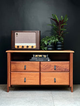 Load image into Gallery viewer, Two-Tiered Media/ Storage Cabinet
