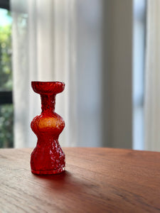 Small Vintage "Old Colony" Bark Glass Vase