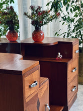 Load image into Gallery viewer, Symmetrical Art Deco Dresser &amp; Stool
