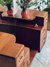 Load image into Gallery viewer, Symmetrical Art Deco Dresser &amp; Stool
