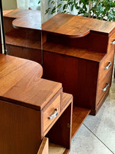 Load image into Gallery viewer, Symmetrical Art Deco Dresser &amp; Stool
