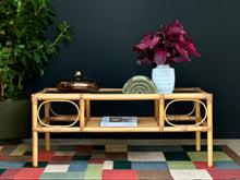Load image into Gallery viewer, Cane and Rattan Coffee Table with a Relaxed Feel
