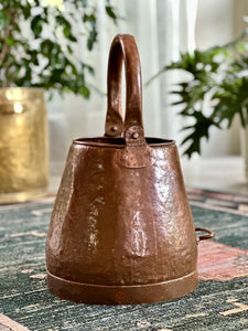 Tall Copper Scuttle with Handle