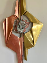 Load image into Gallery viewer, Giovanni Schoeman (1940-1981) “URSPRUNG&quot; - “WANDOBJEKT” Sculpture in Bronze &amp; Brass
