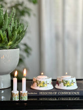 Load image into Gallery viewer, Pair of Portmeirion “Pomona” Tea Light Candle Holders – England
